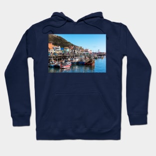 Scarborough Town And Harbour Fishing Boats Hoodie